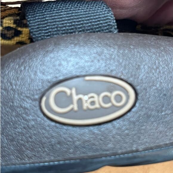 Chaco Women's Size 12 Black/Brown Leopard Z2 Yampa Sandal – Adjustable Strap - Picture 2 of 10